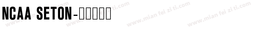 NCAA Seton字体转换